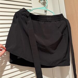 Black sport skirt with pants underneath